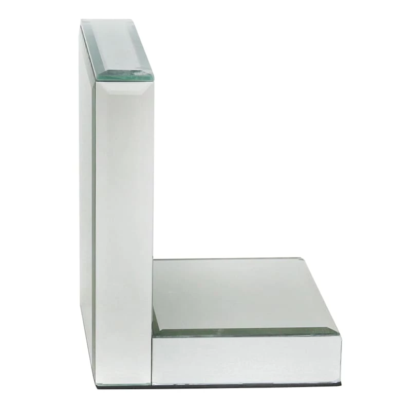 1-Piece Mirrored Bookend, 6" 1 1-Piece Mirrored Bookend, 6"