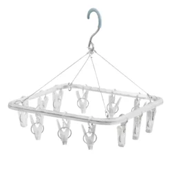 12-Clip Accessory Dryer, White