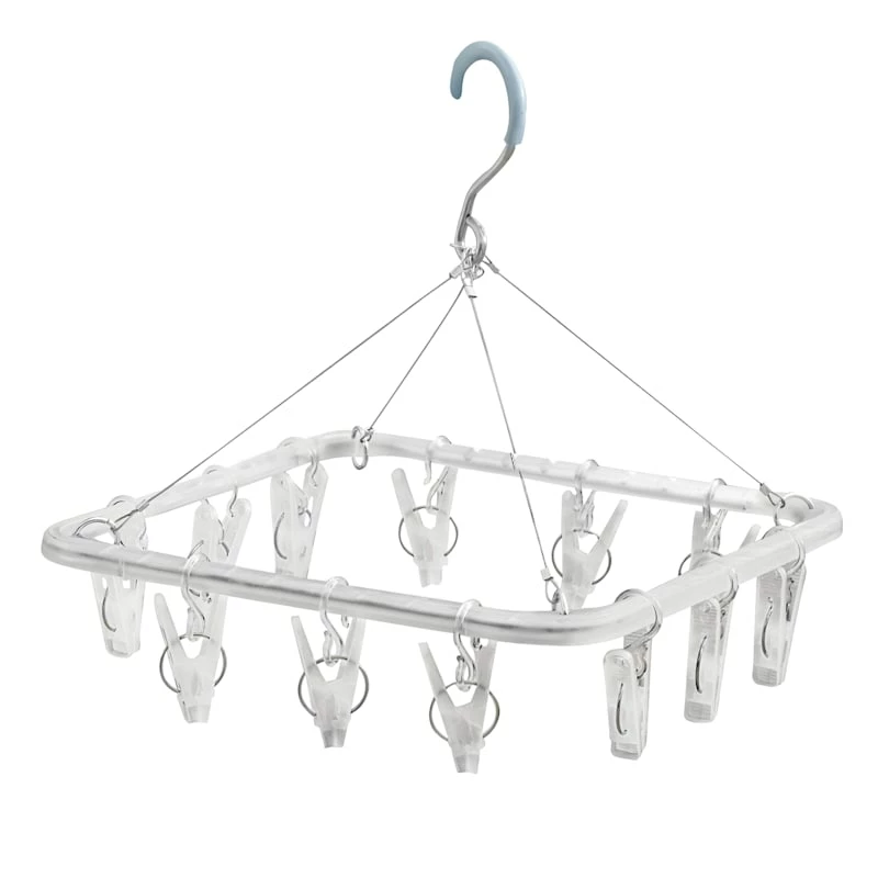 12-Clip Accessory Dryer, White 1 12-Clip Accessory Dryer, White