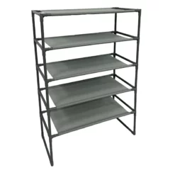 15-Pair Standing Stackable Shoe Rack