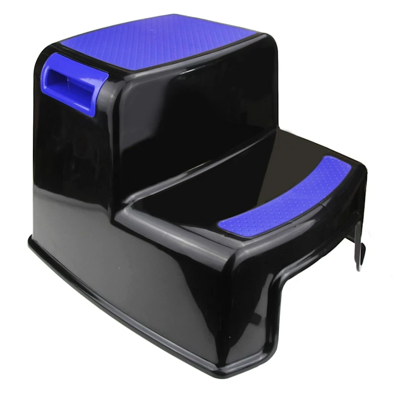 2-Fold Black & Blue Step Stool 1 2-Fold Black & Blue Step Stool