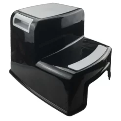 2-Fold Black & Grey Step Stool