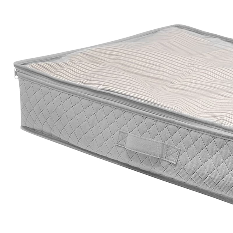 2-Pack Under The Bed Organizer, Grey 2 2-Pack Under The Bed Organizer, Grey - Image 2