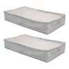 2-Pack Under The Bed Organizer, Grey