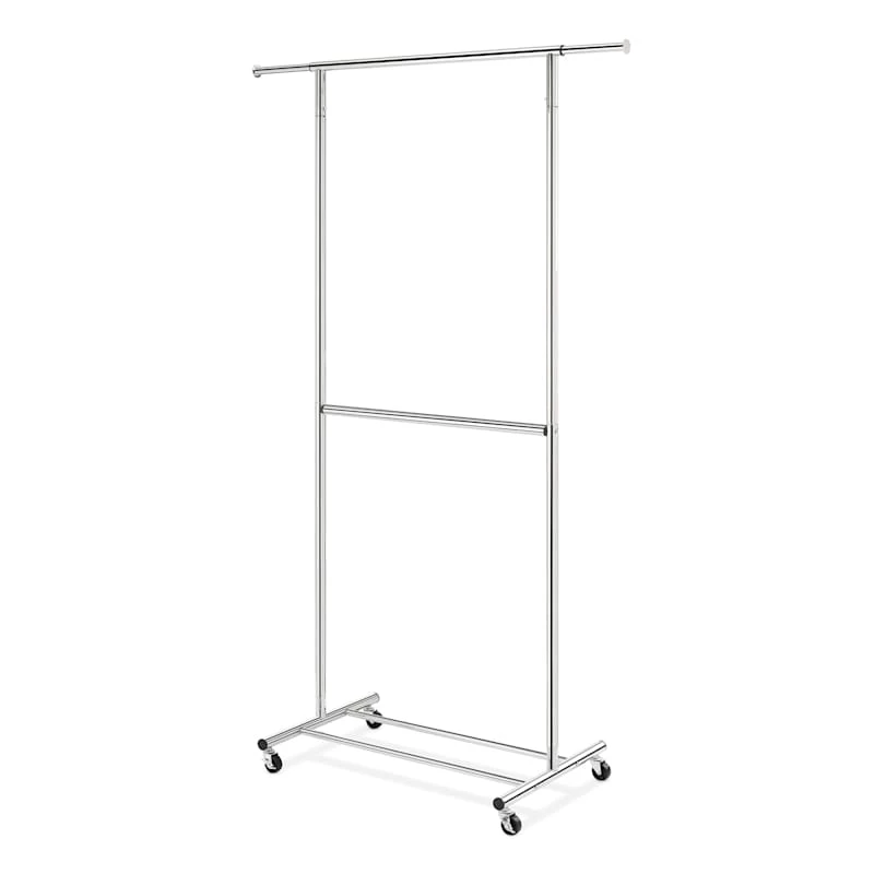2-Rod Extendable Garment Rack 1 2-Rod Extendable Garment Rack