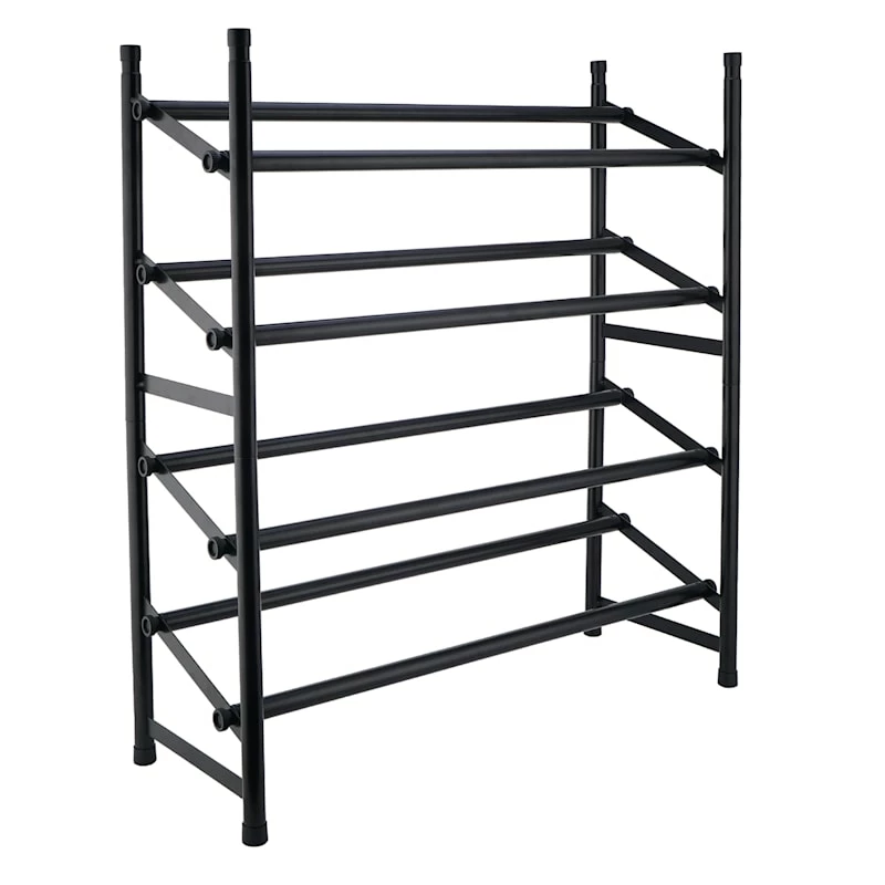 2-Tier Standing Shoe Rack, Mount Black 1 2-Tier Standing Shoe Rack, Mount Black