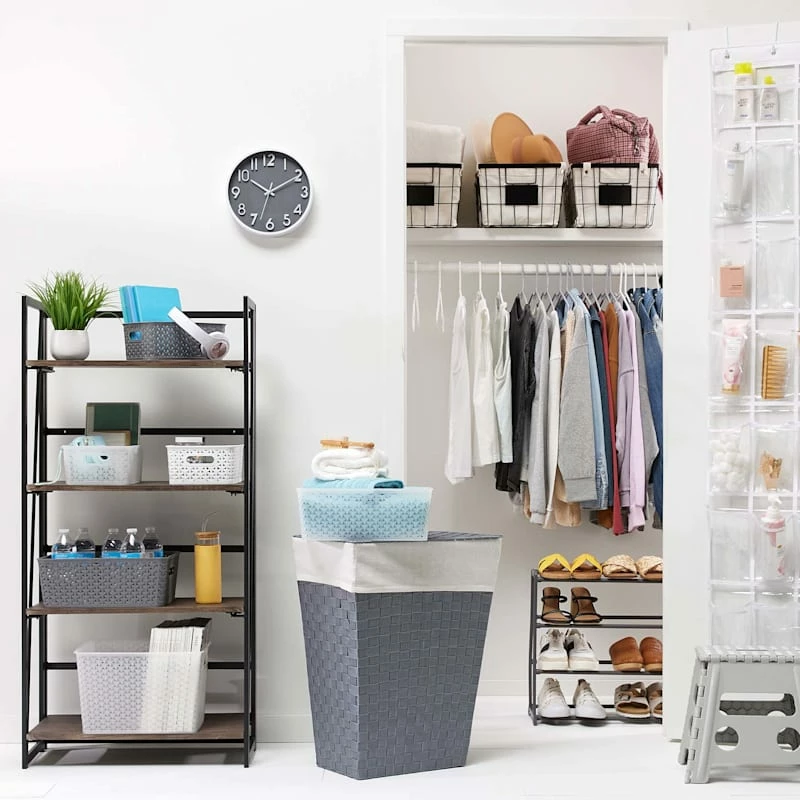 20-Pair Standing Shoe Rack, Gunmetal 2 20-Pair Standing Shoe Rack, Gunmetal - Image 2