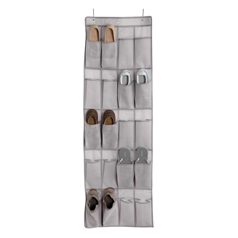 20-Pocket Over The Door Shoe Organizer 1 20-Pocket Over The Door Shoe Organizer