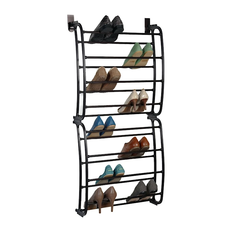 24-Pair Over The Door Shoe Organizer, Bronze 1 24-Pair Over The Door Shoe Organizer, Bronze
