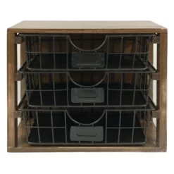 3-Drawer Rectangle Desk Organizer