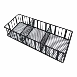 3-Part Juno Black Metal Beauty Tray