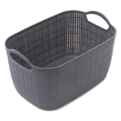 3-Piece Jute-Look Storage Basket, Medium
