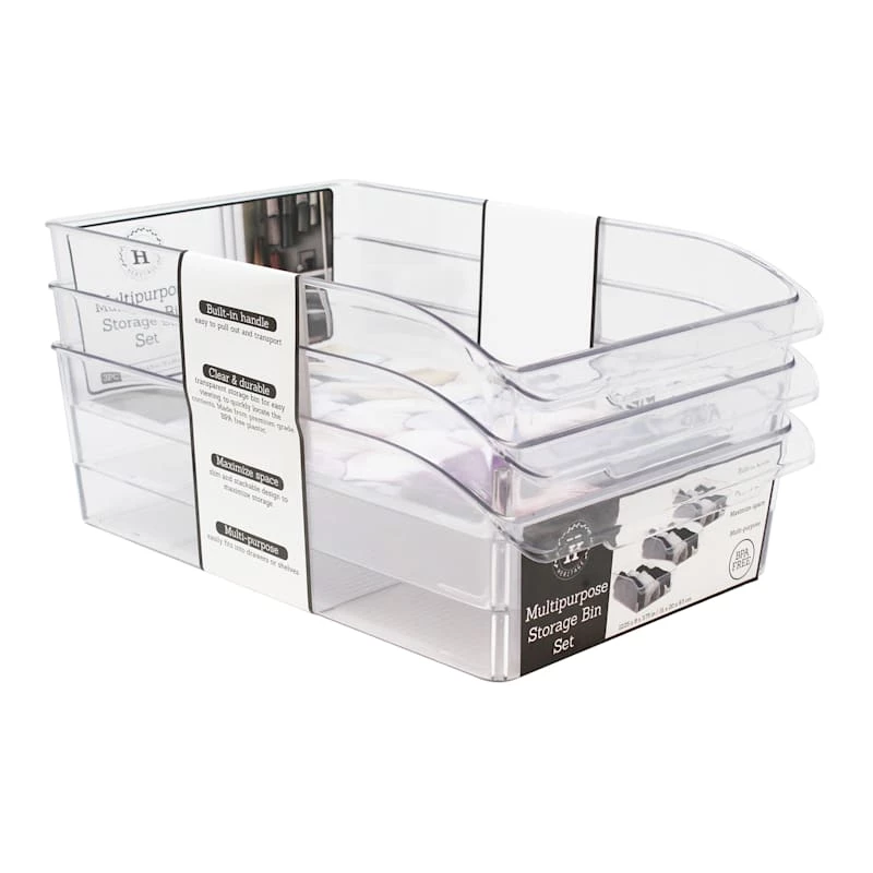 3-Piece Multipurpose Home Storage Bins 1 3-Piece Multipurpose Home Storage Bins