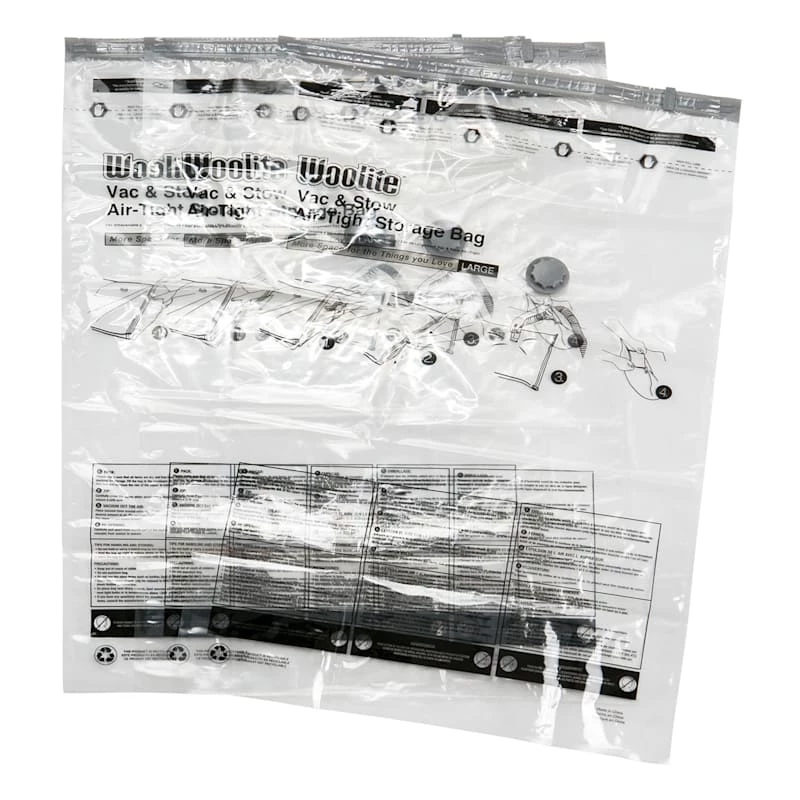 3-Piece Vacuum Storage Bags, Large 1 3-Piece Vacuum Storage Bags, Large