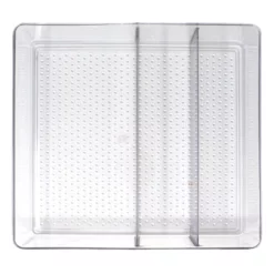 3-Section Clear Drawer Storage Bin