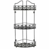 3-Tier Bronze Metal Corner Rack