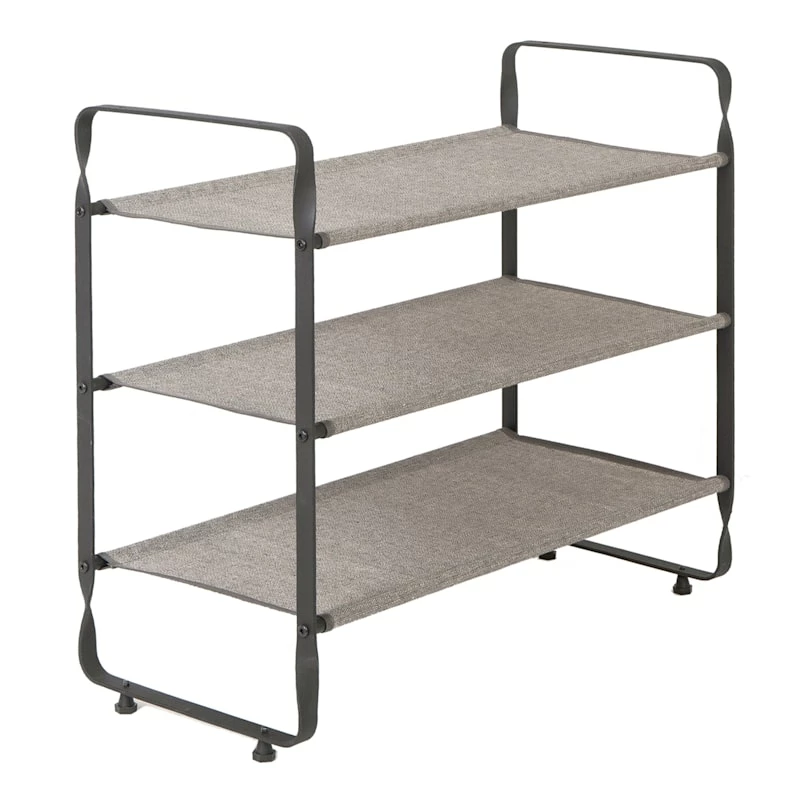 3-Tier Heavy Duty Shoe Rack, Grey 1 3-Tier Heavy Duty Shoe Rack, Grey