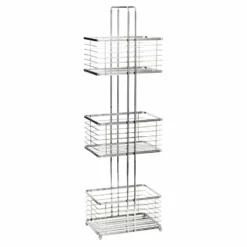 3-Tier Manhattan Grey Metal Wire Storage Stand