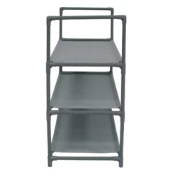 3-Tier Multi-Use Stackable Shoe Rack, Grey 5 3-Tier Multi-Use Stackable Shoe Rack, Grey -Storage Sales Store 3 tier multi use stackable shoe rack grey 2