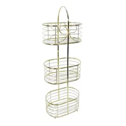 3-Tier Sophie French Gold Metal Storage Stand