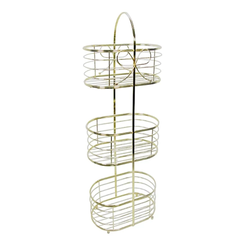 3-Tier Sophie French Gold Metal Storage Stand 1 3-Tier Sophie French Gold Metal Storage Stand