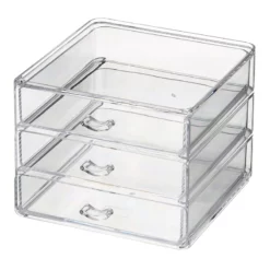 3-Tier Square Drawer Box With U-Shaped Handles