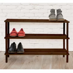3-Tier Wood Shoe Rack Espresso 5 3-Tier Wood Shoe Rack Espresso -Storage Sales Store 3 tier wood shoe rack espresso 2
