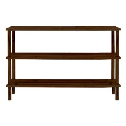 3-Tier Wood Shoe Rack Espresso
