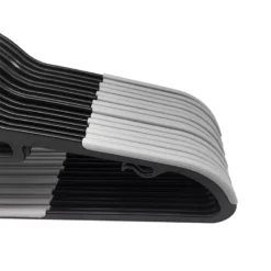 30-Piece Non-Slip Suit Hanger, Black 9 30-Piece Non-Slip Suit Hanger, Black -Storage Sales Store 30 piece non slip suit hanger black 2