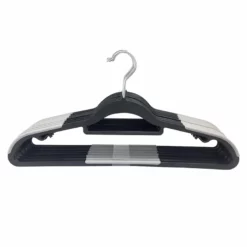 30-Piece Non-Slip Suit Hanger, Black