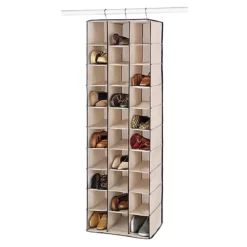 30-Section Hanging Shoe Shelves Organizer