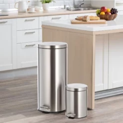 30l Stainless Steel Trash Can With Bonus 5l Trash Bin 9 30l Stainless Steel Trash Can With Bonus 5l Trash Bin -Storage Sales Store 30l stainless steel trash can with bonus 5l trash bin 4