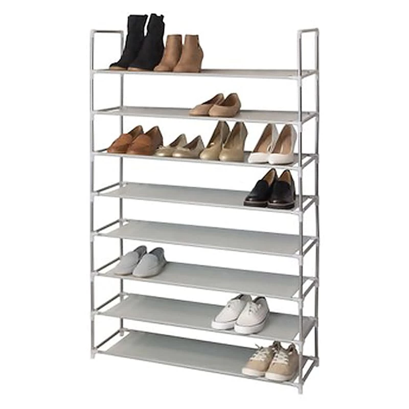32-Pair Shoe Rack With Nonwoven Shelves 1 32-Pair Shoe Rack With Nonwoven Shelves