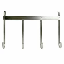 4-Hook Over The Door Hanger, Nickel