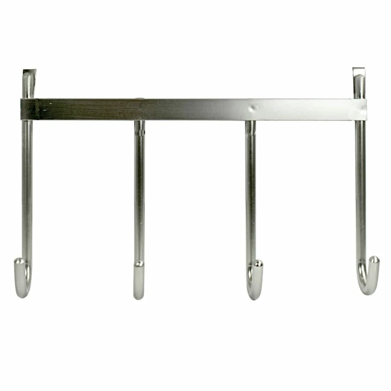 4-Hook Over The Door Hanger, Nickel 1 4-Hook Over The Door Hanger, Nickel