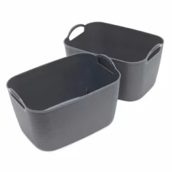 4-Piece Jute-Look Storage Basket, Small