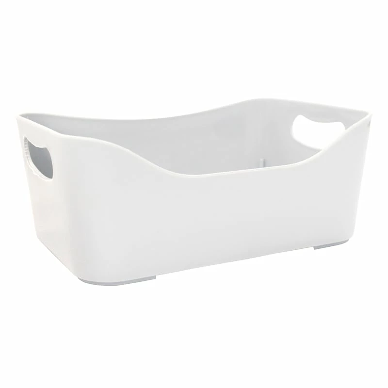 4-Piece Small Storage Bin, Light Grey 1 4-Piece Small Storage Bin, Light Grey