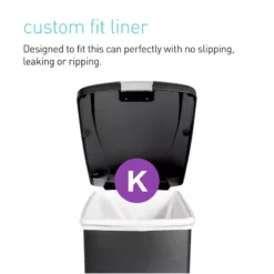 40L Slim Plastic Kitchen Step Trash Can Black 8 40L Slim Plastic Kitchen Step Trash Can Black -Storage Sales Store 40l slim plastic kitchen step trash can black 2