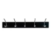 5-Hook Modern Wall Hanger, Espresso