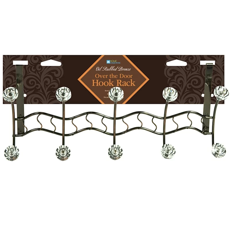 5-Hook Over The Door Hanger, Bronze 2 5-Hook Over The Door Hanger, Bronze - Image 2