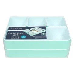 5-Piece Desk Set, Eggshell Blue