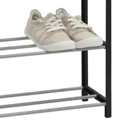 5-Tier Metal Shoe Rack, Black 5 5-Tier Metal Shoe Rack, Black -Storage Sales Store 5 tier metal shoe rack black 2