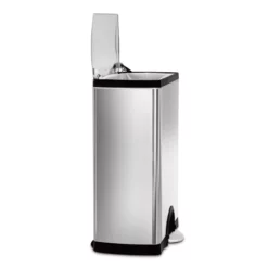 50 Liter (13.2 Gal) Classic Rectangular Step Trash Can Brushed Stainless Steel -Storage Sales Store 50 liter 13.2 gal classic rectangular step trash can brushed stainless steel 2