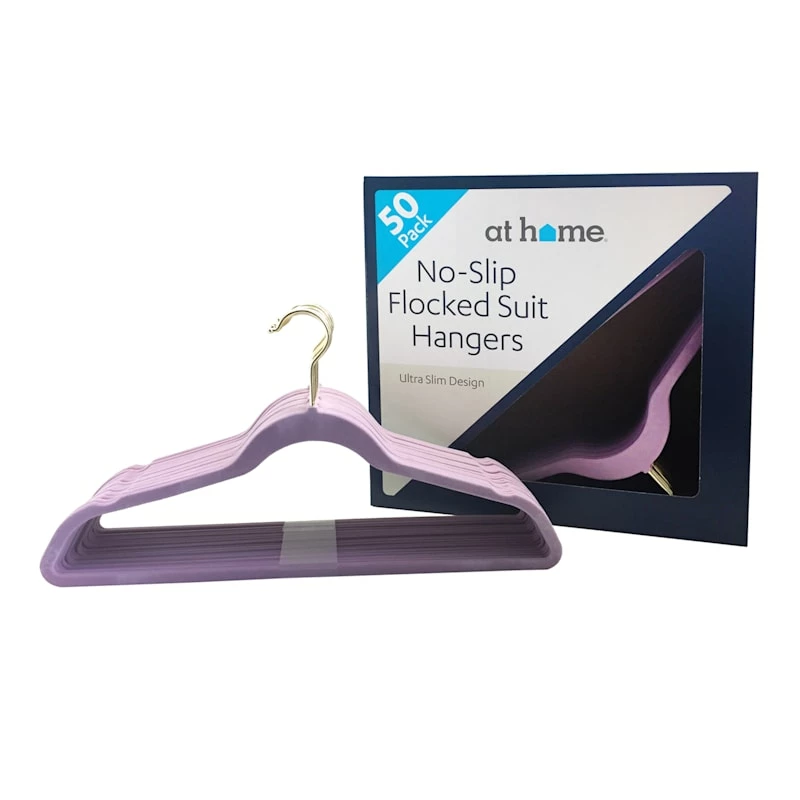 50-Pack Suit Hangers, Lavender 4 50-Pack Suit Hangers, Lavender - Image 4
