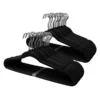 50-Pack Velvet Hanger, Black
