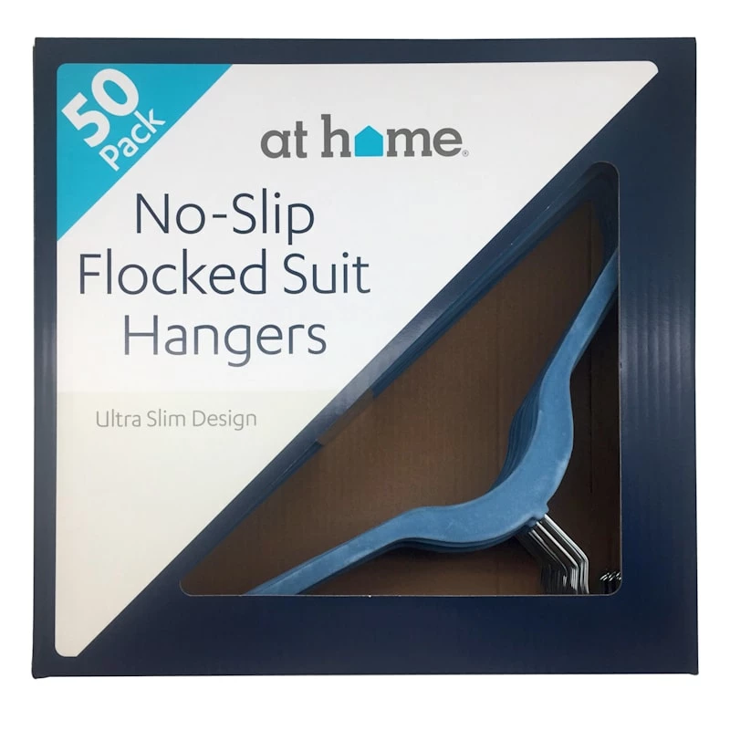 50-Pack Velvet Suit Hangers, Allure Blue 4 50-Pack Velvet Suit Hangers, Allure Blue - Image 4