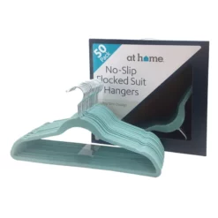 50-Pack Velvet Suit Hangers, Aquifer Blue -Storage Sales Store 50 pack velvet suit hangers aquifer blue 2