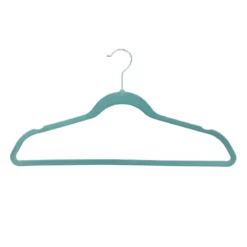 50-Pack Velvet Suit Hangers, Aquifer Blue -Storage Sales Store 50 pack velvet suit hangers aquifer blue 4