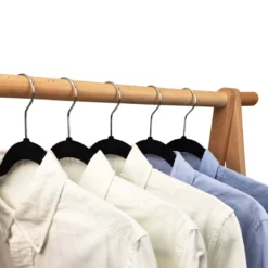 50-Pack Velvet Suit Hangers, Black -Storage Sales Store 50 pack velvet suit hangers black 4