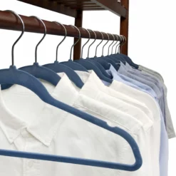 50-Pack Velvet Suit Hangers, Dark Blue -Storage Sales Store 50 pack velvet suit hangers dark blue 4